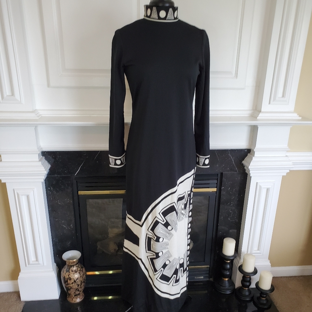 VINTAGE PAGANNE ART DECO MAXI DRESS